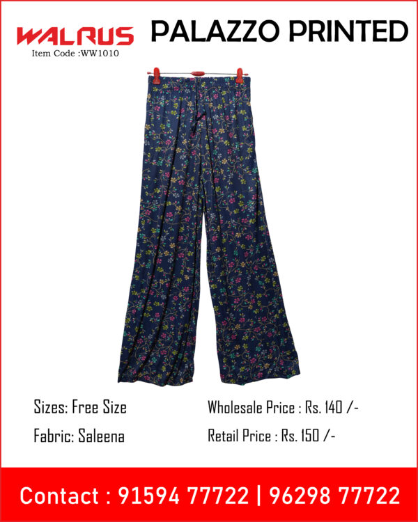 Printed Palazzo (Free Size)