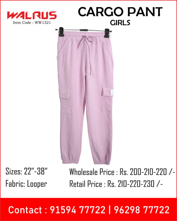 Kids Girls Cargo Pant