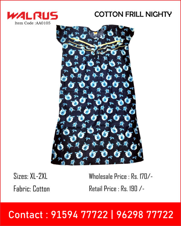 Cotton Frill Nighty